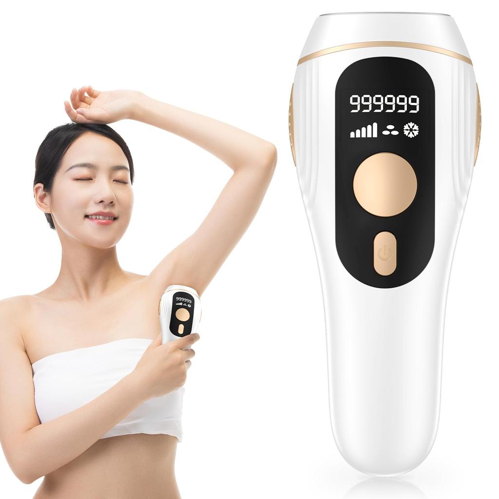 Grade IPL Light Hair Removal Epilator Compatible with VIO for Whole Body Sapphire High Output 1 Million 5 Laser Hair Unwanted Hair Home Date Hair