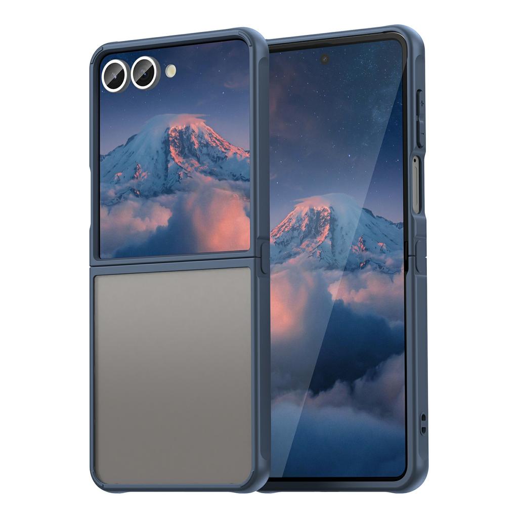Чехол для Samsung Galaxy Z Flip7 5G, противоударный, с подушками безопасности, матовый, полупрозрачный, из ПК + ТПУ, задняя крышка телефона