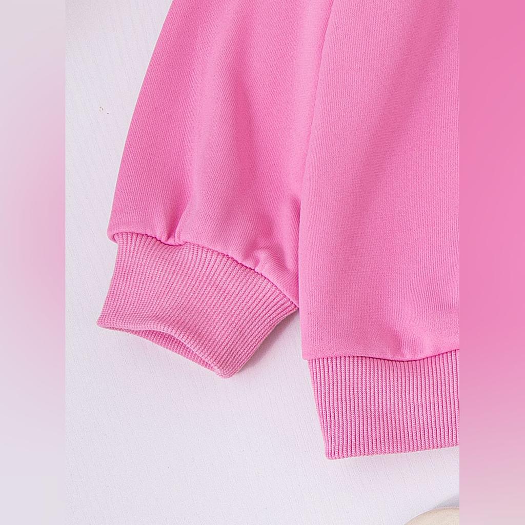 Kids Cartoon Casual Fashion Outfit Set Long Sleeve Top & Pants