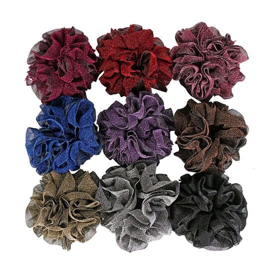 Flower Shape Hair Tie High Elastic Headwear Big Shining Hair Rope Hair Accessories