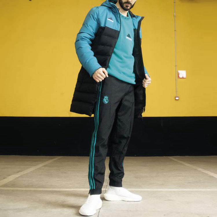adidas Штаны Real Madrid Icon Woven Черный Blast Изумрудный GR4250
