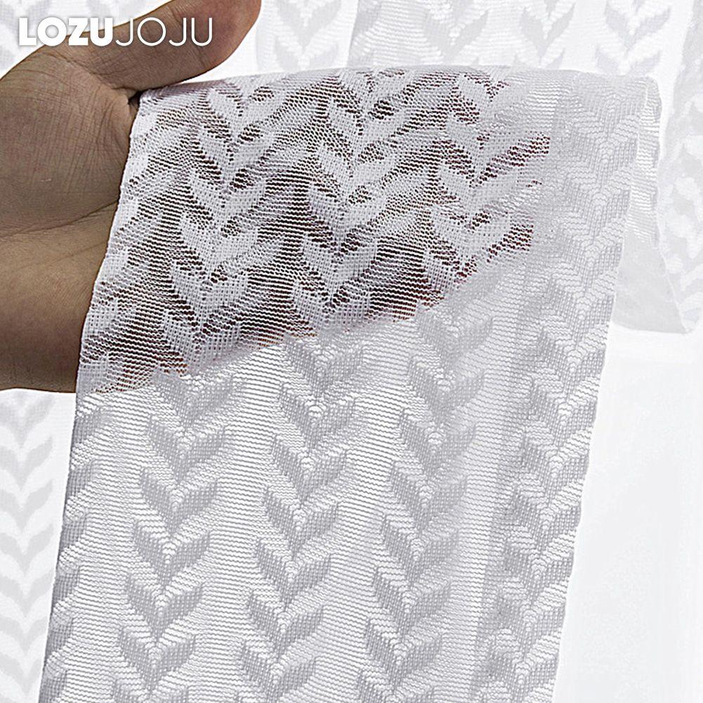 1 шт. LOZUJOJU белая основа вязаная тюль занавеска на окно прозрачная занавеска для балкона украшение дома
