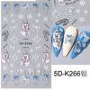Christmas X Max Snow Manicure Decor Sliders Relief Engraved 5D Embossed Nail Stickers Nail Art Sticker Decal