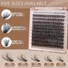 Dense D-Song Single-Cluster False Eyelashes 10-18Mm Daily Natural Curling Diy Segmented Grafting