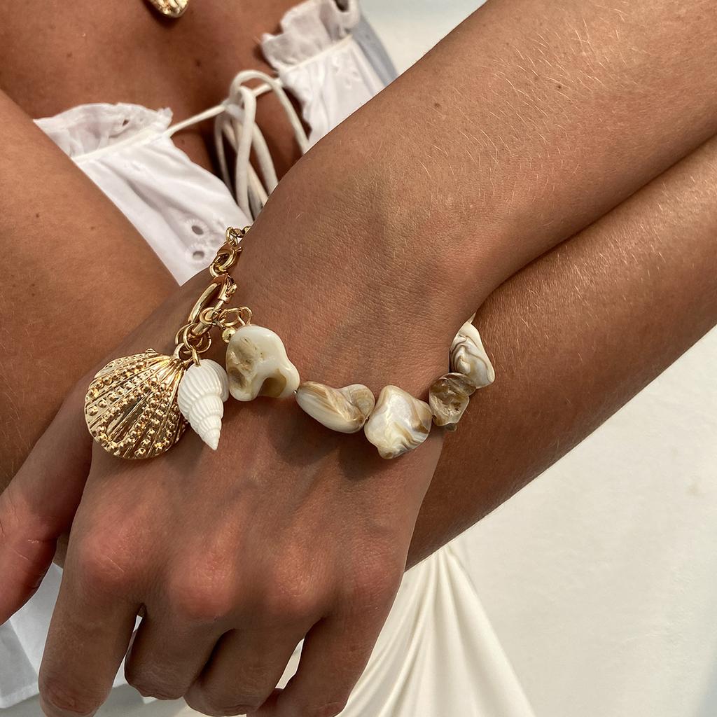 Океанский Ветер Натуральный Кусочек Ракушки Цветок Ожерелье Женская Мода Раковина Гребешок Ракушка Подвеска Ожерелье