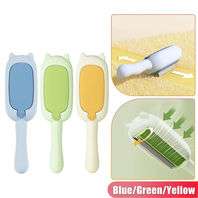 Pet Grooming Brush Self-Cleaning Dog Hair With Fur Storage Compartment Comfortable Grip Various Pets Daily Removal Tool For Cats