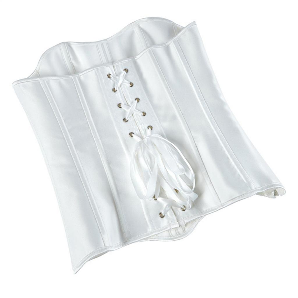 Women's  Sexy LaceBack Zip Corset Top Bustier G-string Body Shapewear