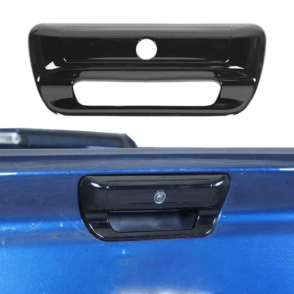 For 2019-2022 Dodge RAM 3500 ABS Black Look Rear Door Tailgate Handle Cover Trim