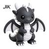Chic Living Room Ornament 3D Printed Cute Dragon Figurine, Fantasy Statue, Cartoon Animal Desktop Unique Toy for Home Office Desk Decoration, Tabletop