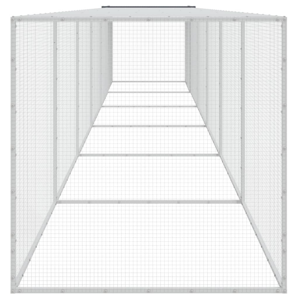 Chicken Coop with Roof Anthracite 603 x 98 x 90 cm Galvanized Steel
