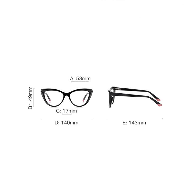 Leopard Frame Cat Eye Glasses For Women TR90 Nearsighted Shortsighted Hyperopia Progressive Bifocal Eyewear