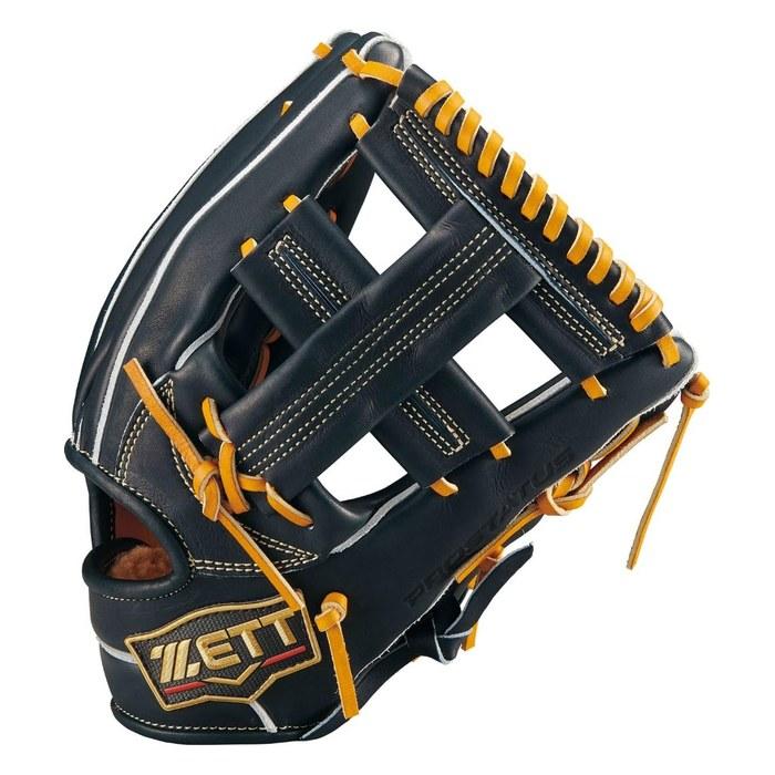ZETT Prostatus SE Hard Baseball Glove Yoshikawa Naoki Type Second/Short Right Hand Black/Brown Size 4 Made in Japan BPROG2