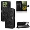 Motorola Edge 70 Wallet Rhombus Flip Case, Black