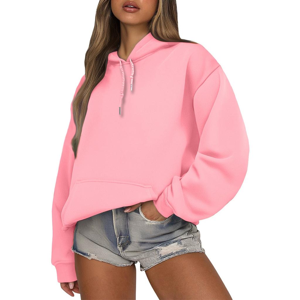 Женский модный и повседневный худи с длинными рукавами