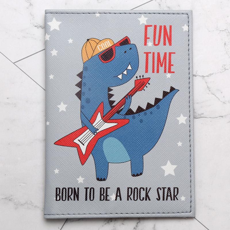 Принтованная обложка для паспорта из искусственной кожи и конверт для проездных документов