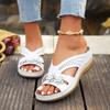 Fashion Shoes Female 2025 Hot Sale Open Toe Women's Slippers Plus Size Outdoor Casual Slippers Women Appliques Round Toe Wedges Sandals