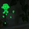 Glow-in-the-dark Cartoon Electrocution Skull Bedroom Living Room Entrance Switch with Home Beautification Wall Stickers