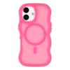 For iPhone 17 Case Compatible with MagSafe TPU+PC Phone Back Cover Skin Touch Wave Shape