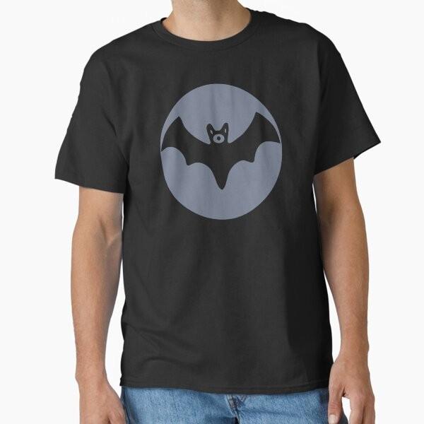 Transparent Bat Halloween On Circle Background C Made In Usaaus Tshirt S2xl