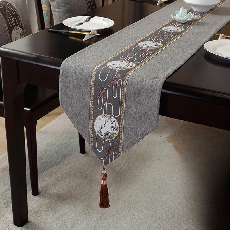 Водонепроницаемый новый китайский стиль настольный флаг чайная церемония дзен чайный коврик чайный стол ткань длинная полоса скатерть китайский стиль скатерть