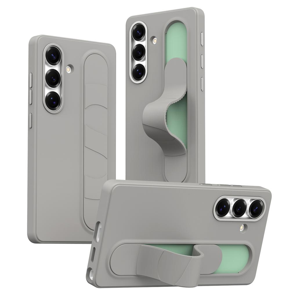For Samsung Galaxy S24/S25 Case Smart Key Invisible Wristband Kickstand PC+Silicone Phone Cover