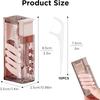 Dental Refillable Floss Pick Holder Dental Floss Pick Dispenser Travel Floss Storage Case with 10 Count Adult Floss Picks