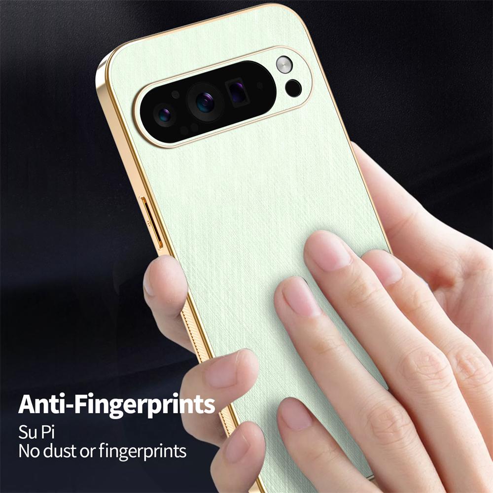 Деловой матовый кожаный чехол для Google Pixel 9 Pro XL Pixel 10 Pro 8A 7A 6A с магнитной кнопкой Magsafe и защитой камеры