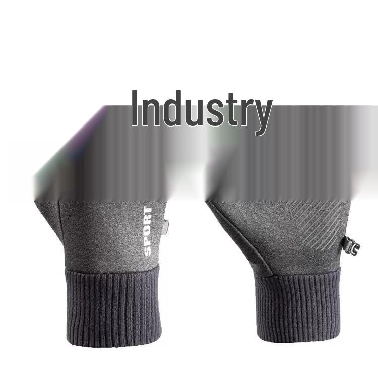 Мужские теплые водонепроницаемые велосипедные перчатки - сенсорные, нескользящие, непродуваемые для осени/зимы