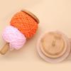 Wood Yarn Holder Rotatable Yarn Spool Holder Portable Yarn Dispenser Knitting Yarn Organizers Yarn Thread Spool Holder