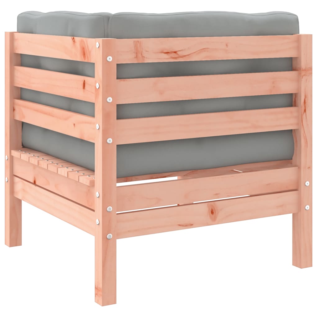 5 Piece Garden Sofa Set with Cushions Solid Douglas Fir Wood