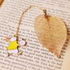 Lovely Girl Rabbit Bookmarks Fairy Tale Gold Color Texture Reading Books Mark Student Stationery