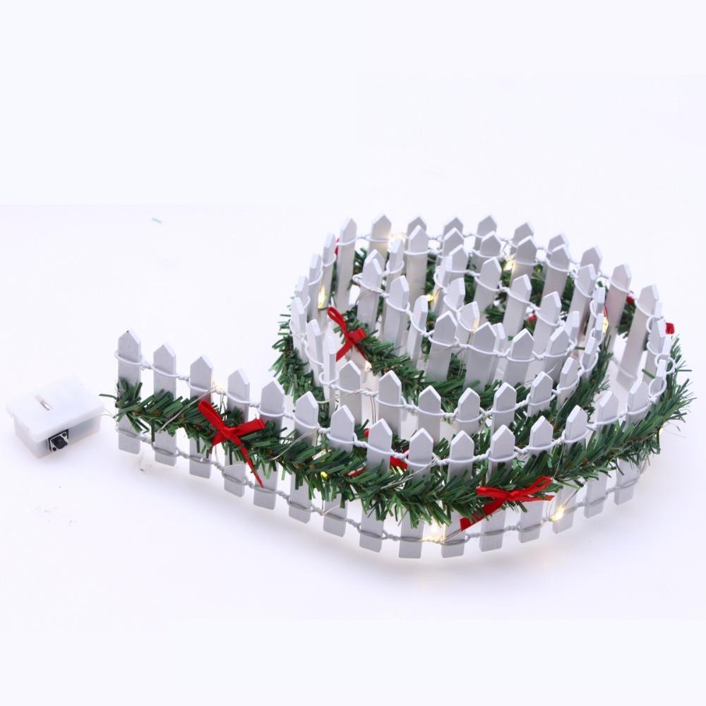 LED Light Garden Fence Micro Landscape Small Fence Fashion Christmas Elf Fence Garden