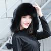 Fox Fur Straw Hats Men and Women Winter Mink Fur Hats Imitating Rabbit Fur Mongolian Hat Ear Protection Warm Cotton Hat
