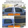 2PCS Car Side Window Sun Shades Stickers Sun Protection Window Sunscreen Cover Black PVC Sunshade With Small Holes Side Blocks