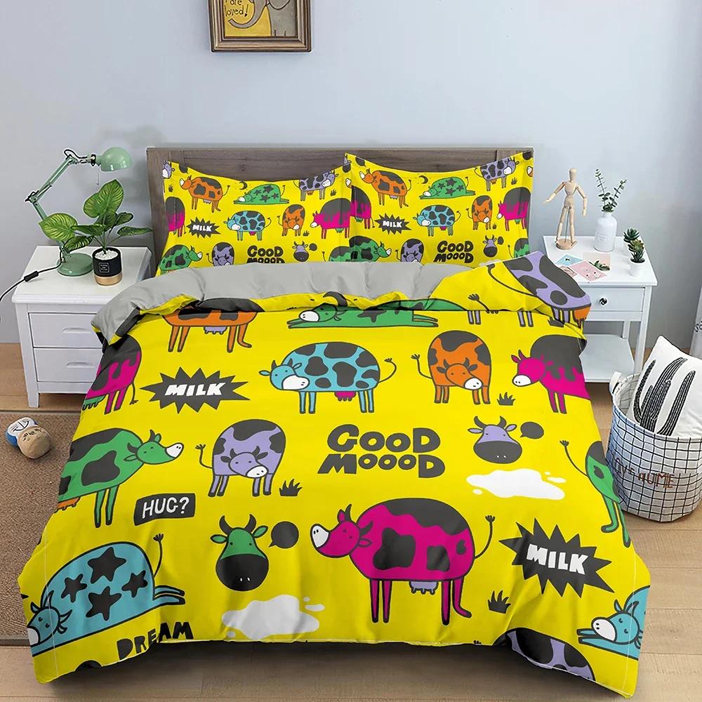 3D Printed Cartoon Luxury Cozy Comfortable Duvet Quilt Cover Pillowcase Bedding Set Children Bedroom Decoration Home Textile