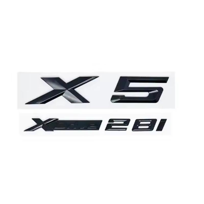 ABS 3d New Style XDrive Alphanumeric Trunk Emblem Sticker for BMW X5 - 28i 30i 35i 40i 48i 50i 30d All-Wheel Drive Badge yi2