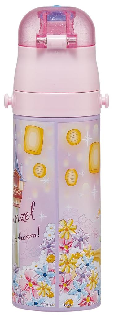 Skater Stainless Steel Water Direct Lightweight Disney Rapunzel On the Tower Cool Water Sports Water Bottle Children's Bottle, Drinking, 470ml,