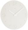 Lemnos Wall Clock Analog Diatomaceous Earth White Diatomaceous Earth Clock Lemnos Diameter Thickness 4cm (Scraped Finish) NY21-03WH 28.5cm