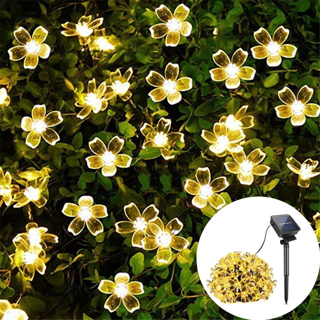Solar Rechargeable LED Garden Lawn Lamp 7M 50LED Solar String Garland Fariy Light Waterproof Outdoor Pation Garden Decor Landscape Lighting