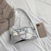 Fashion Women Handbag PU Leather Shoulder Bags Female Casual Solid Color Messenger Bag for Women Luxury Silver Underarm Bag