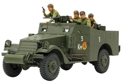 Tamiya 1/35 Военная миниатюра Серия Нет. 363 M3A1 Бронеавтомобиль Скаут Пластиковая Модель 35363