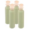 4Pcs Aesthetic Avocado Green Travel Bottle Set 260Ml Empty Squeeze Containers Portable Refillable Toiletry Bottles for Gym
