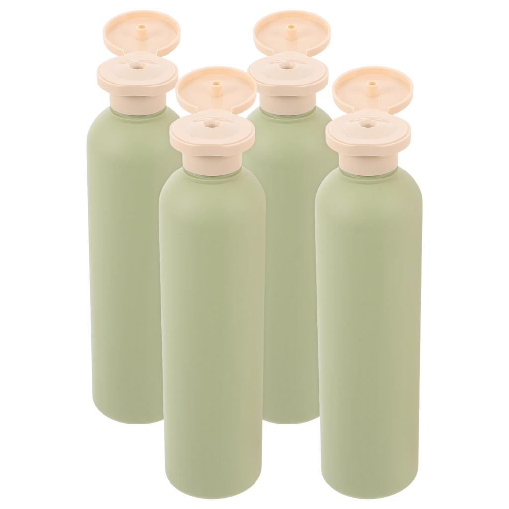 4Pcs Aesthetic Avocado Green Travel Bottle Set 260Ml Empty Squeeze Containers Portable Refillable Toiletry Bottles for Gym