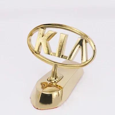AABJD1 Zinc Alloy Front Bonnet Hood Emblem Chrome Sticker for KIA K2 Optima K5 Forte Borrego Ceed K3 Cerato Sorento Soul Forte Sportage