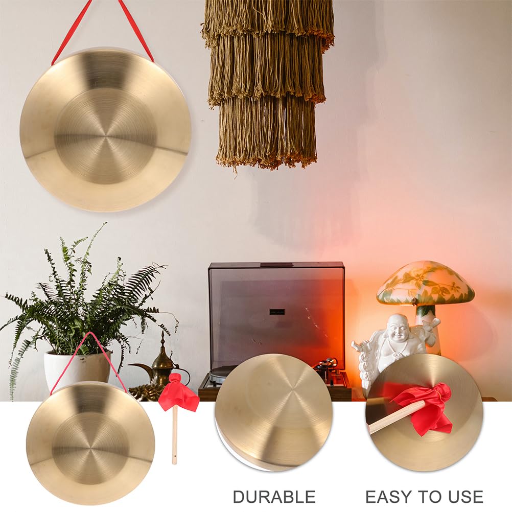 EXCEART Дора Дора музыкальный инструмент Там Там Гонг ударный инструмент Знак барабана Медь сталь с игровым молотком Открытие матча Атмосфера Маллет