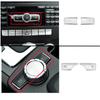 ABS Car Interior Multimedia Volume Buttons Cover Stickers Trim For Mercedes Benz  C Class W204 GLK X204 E Class W212