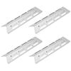 4Pcs Stainless Steel Gas Grill Oven Heat Plate Heat Tents Deflector Burners Cover Accessory