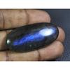 80Cts. Natural Labradorite Blue Fire Oval Cabochon Loose Gemstone 22X48X07MM B-16