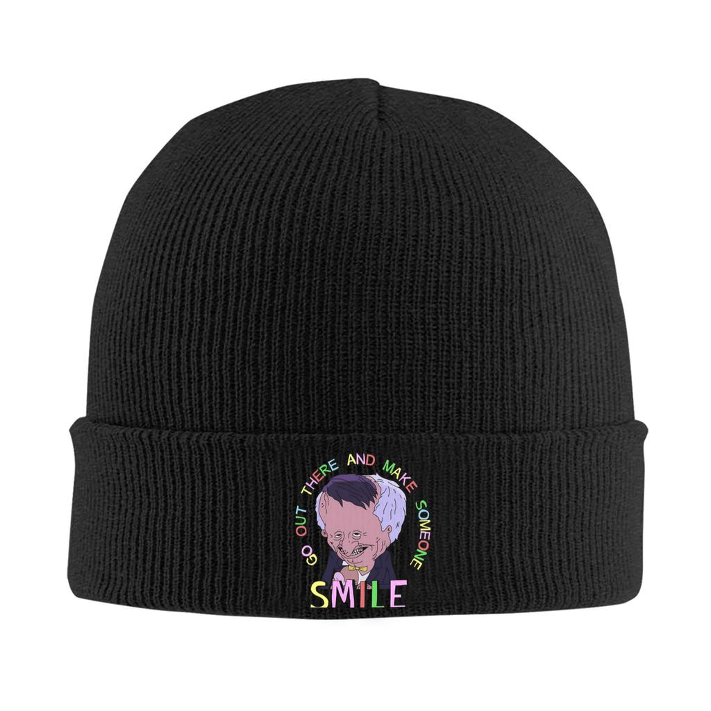 Smiling Friends Beanie Hats Bonnet Hats Female Male Fashion Kpop Knit Hat Winter Printed Elastic Caps