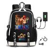 Хит продаж Рюкзак ONE PIECE Луффи с USB-зарядкой, большая вместимость